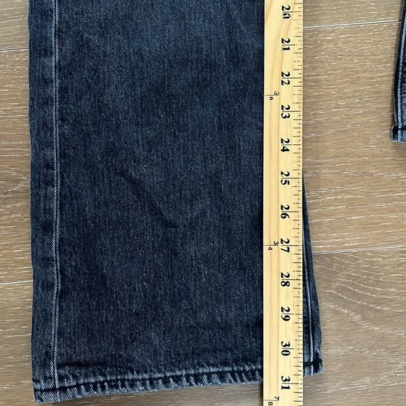American Eagle 90’s Boot Cut Women's Distressed Black Jeans size 2